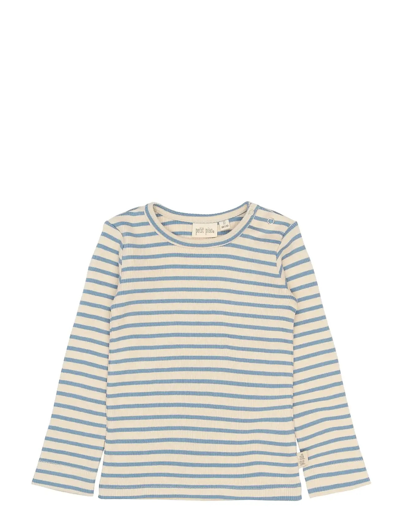 Petit Piao Ppsky L_S Tee, 104, Blue, T-Shirts > Langærmede T-shirts, Børn