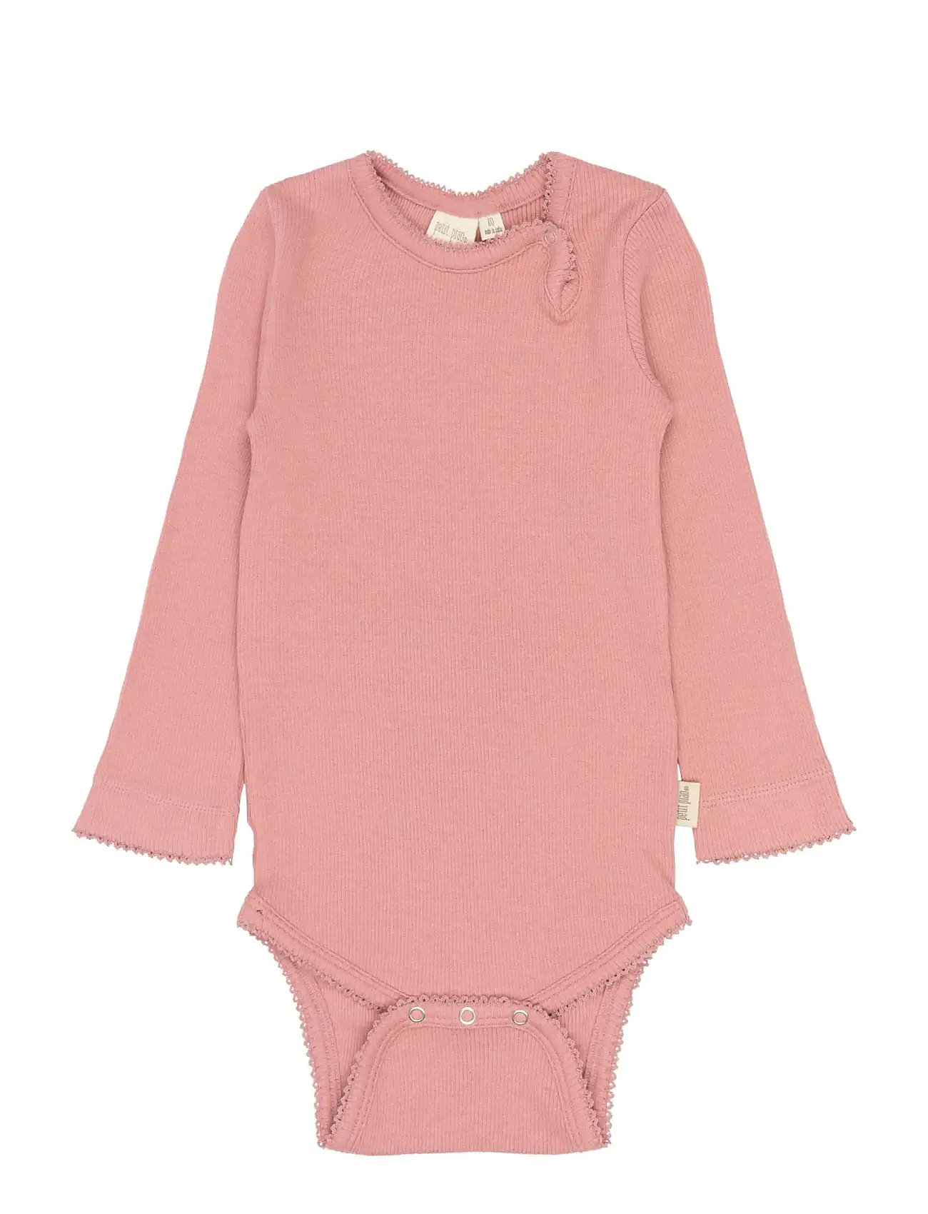 Petit Piao Ppsea L_S Body, 92, Pink, Bodys > Langærmede, Børn