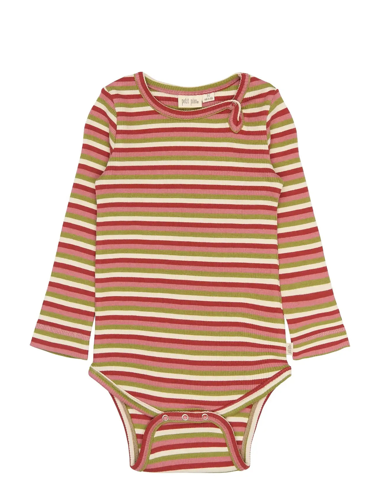 Petit Piao Ppsong L_S Body, 92, Multi/patterned, Bodys > Langærmede, Børn
