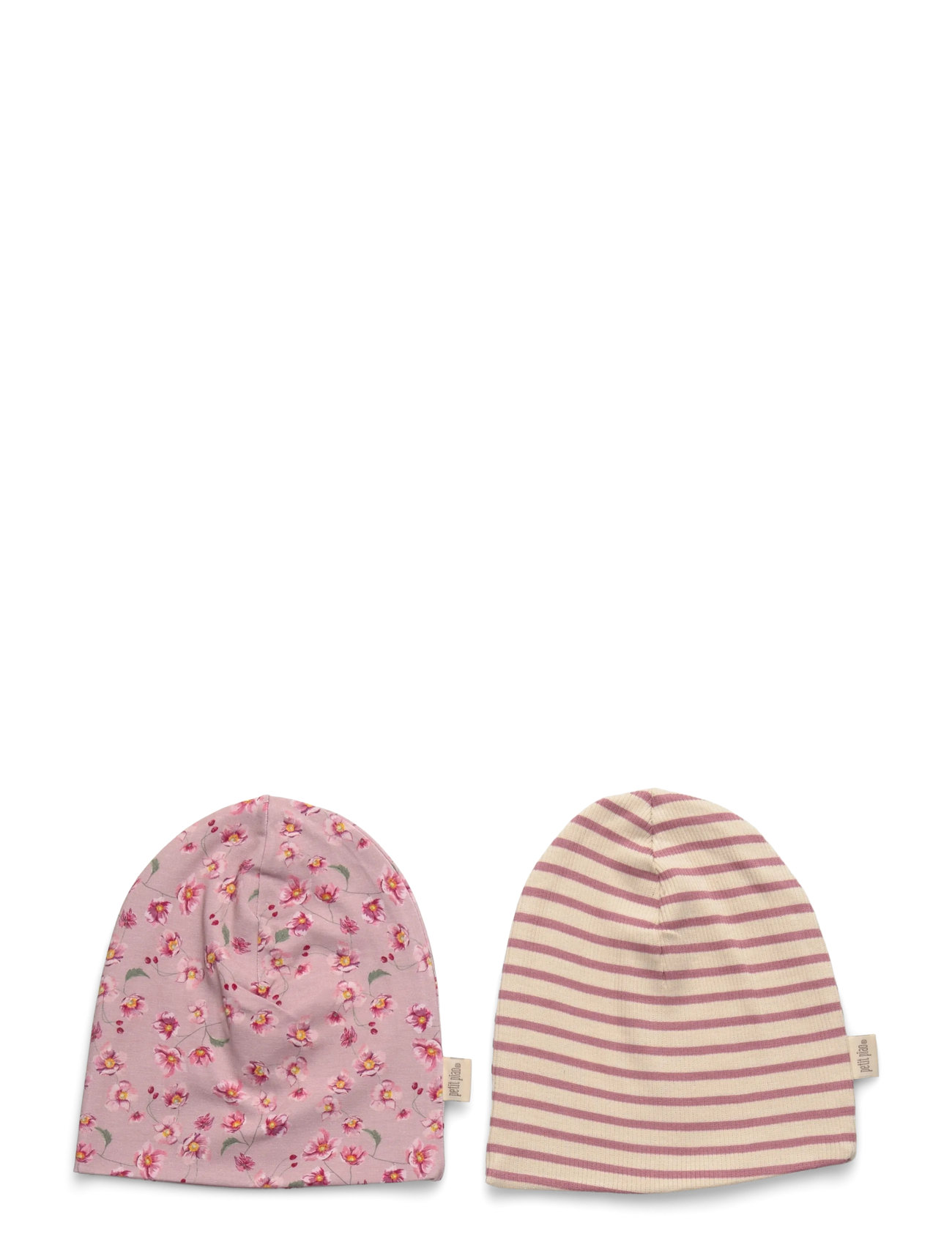 Petit Piao Beanie Hat 2 Pack, 68/80Y, Multi/patterned, Huer > Beanie, Børn