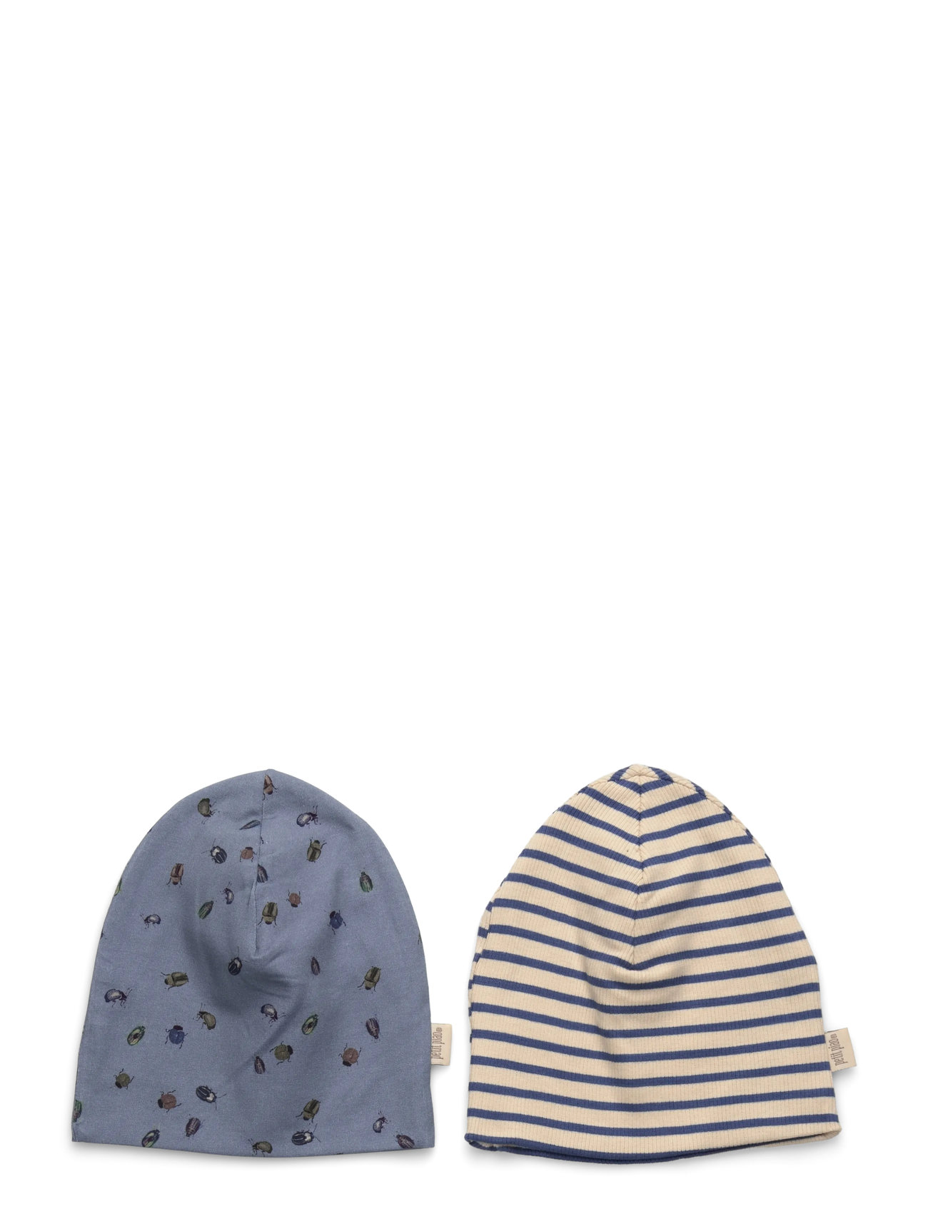 Petit Piao Beanie Hat 2 Pack, 86/98Y, Multi/patterned, Huer > Beanie, Børn