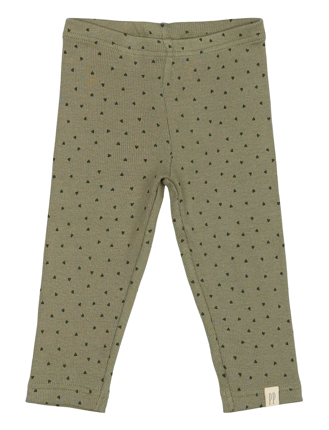 PETIT PIAO Legging Modal Heart Khaki - 56 - Kinder