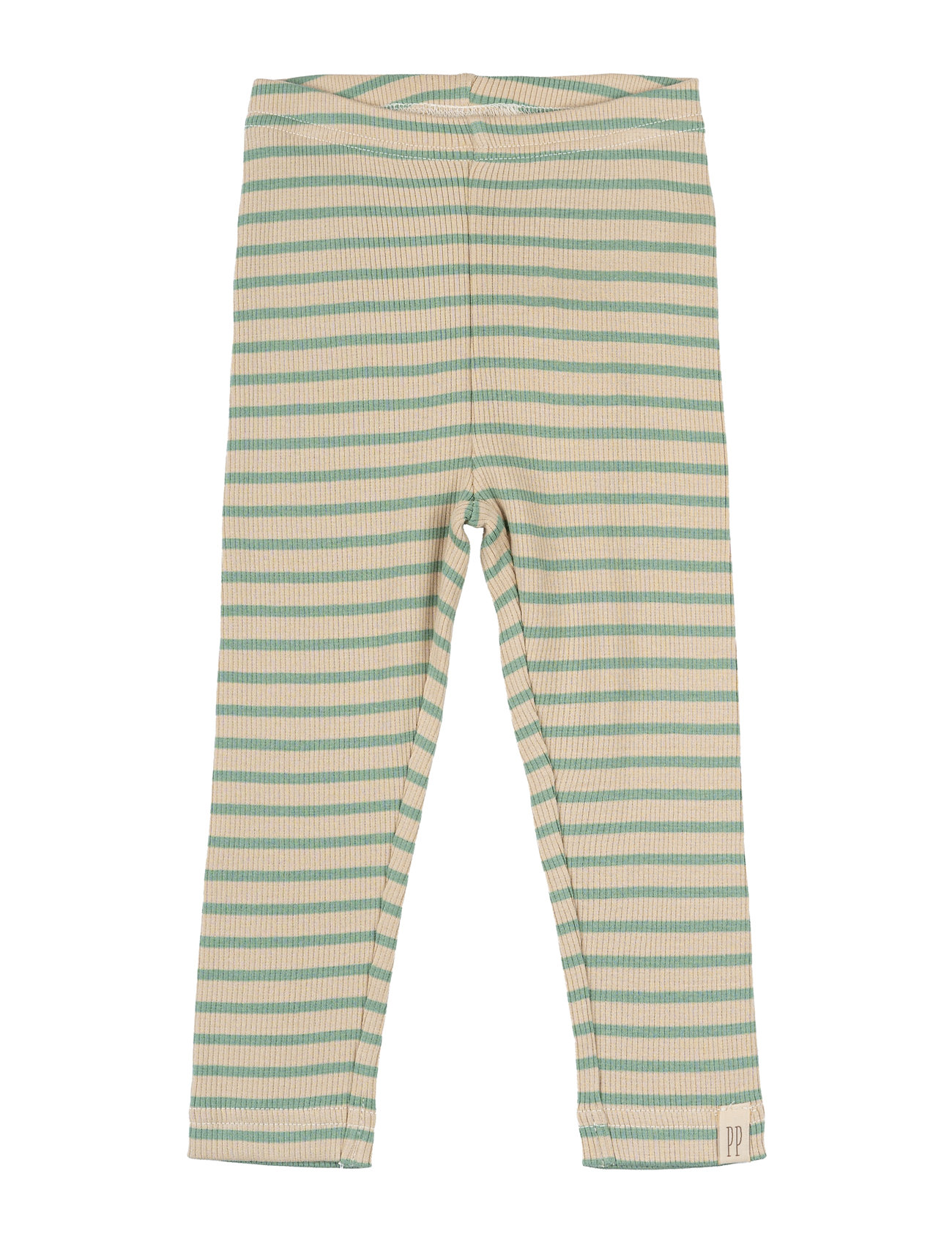 PETIT PIAO Legging Modal Gestreift Grün - 68 - Kinder