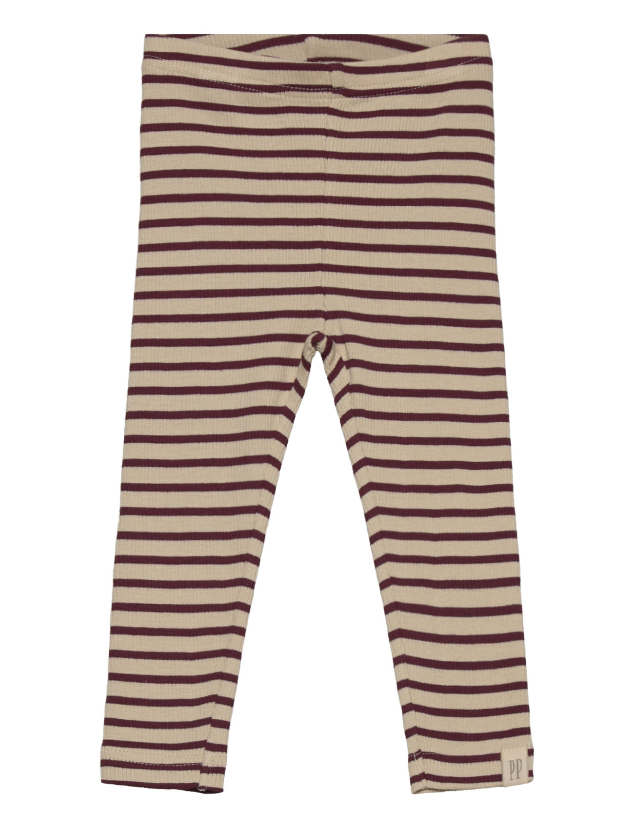 Legging Modal Striped Brown Petit Piao 156010