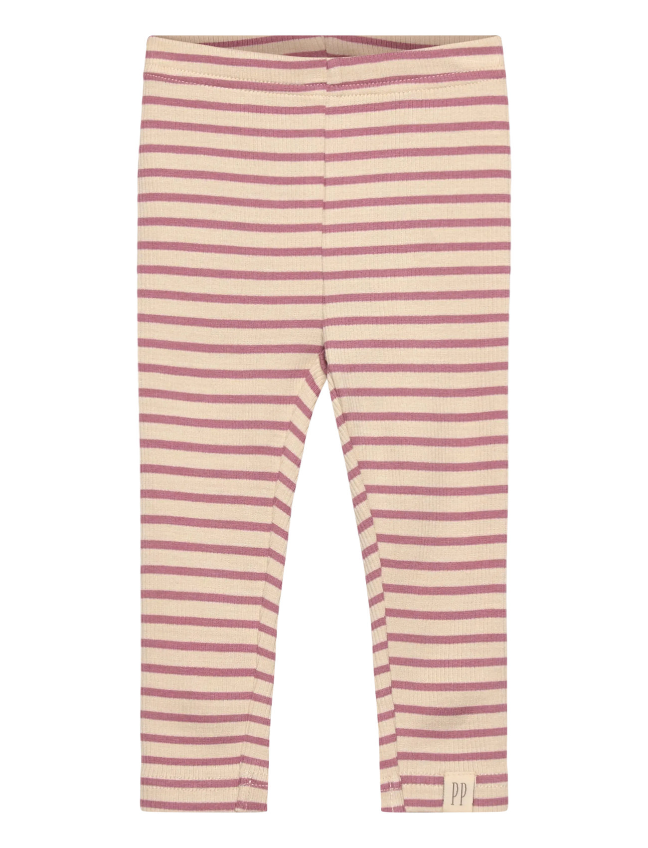 PETIT PIAO Legging Modal Gestreift Beige - 62 - Kinder