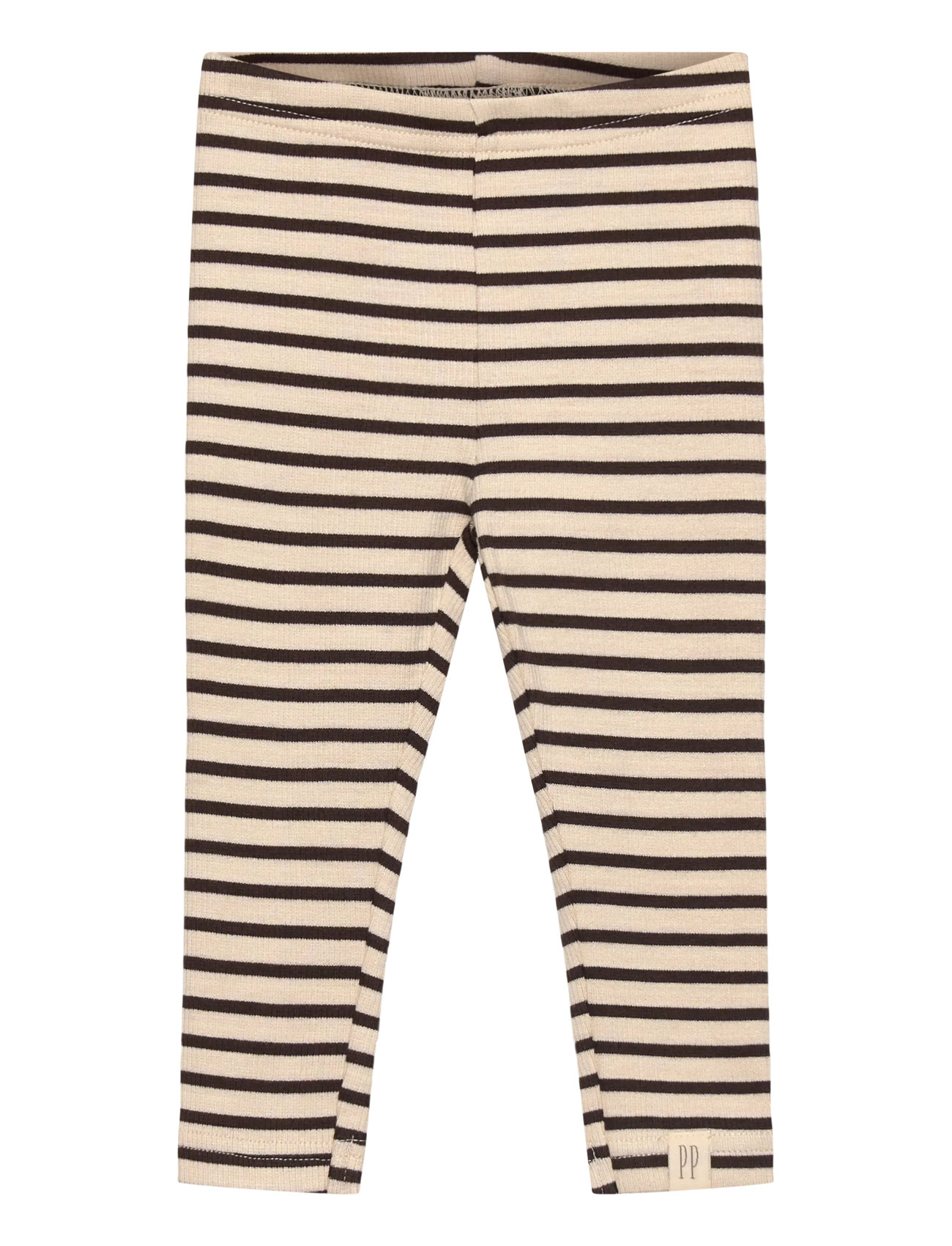 PETIT PIAO Legging Modal Gestreift Beige - 62 - Kinder