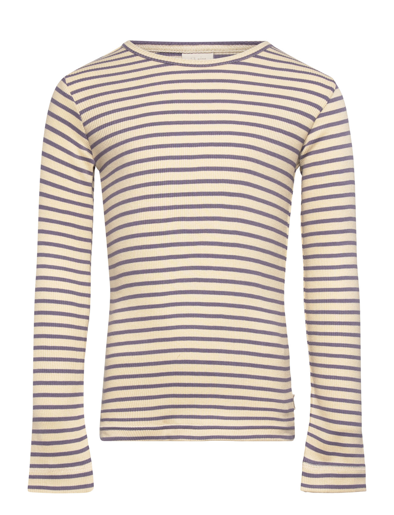 T-Shirt L/S Modal Striped Beige Petit Piao 155960