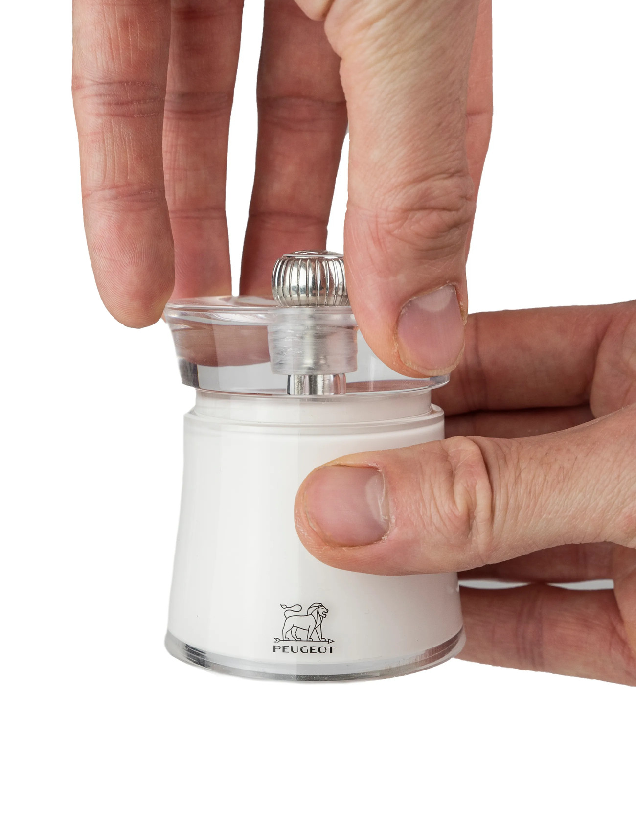 Peugeot Bali Saltkværn Akryl/Hvid 8 cm, 8 cm, White, Kværne > Krydderikværne, Unisex