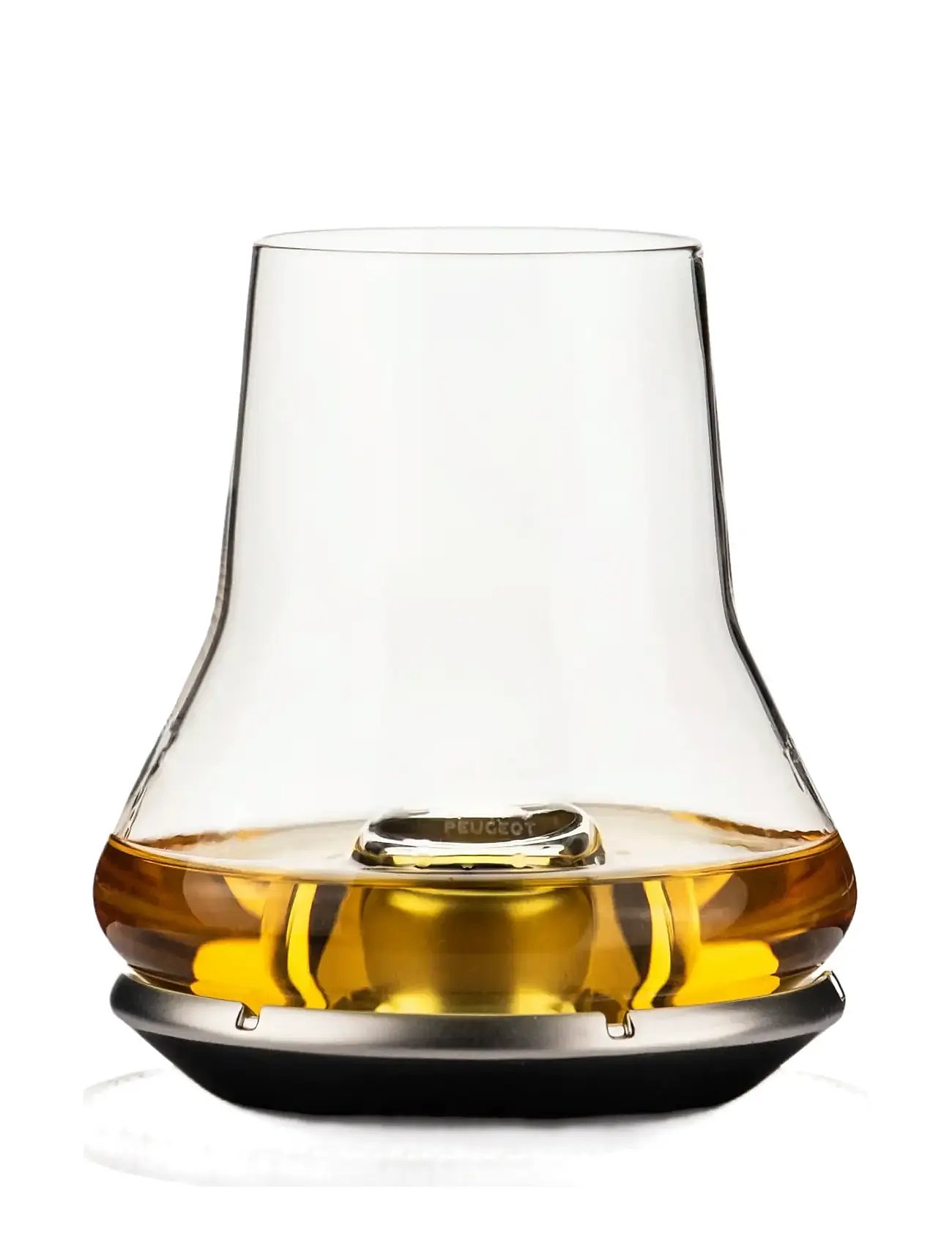 Peugeot Whiskysmagningssæt (Glas + Metalbund + Bordskåner), 10 cm, Nude, Glas > Whisky- Og Cognacglas, Unisex