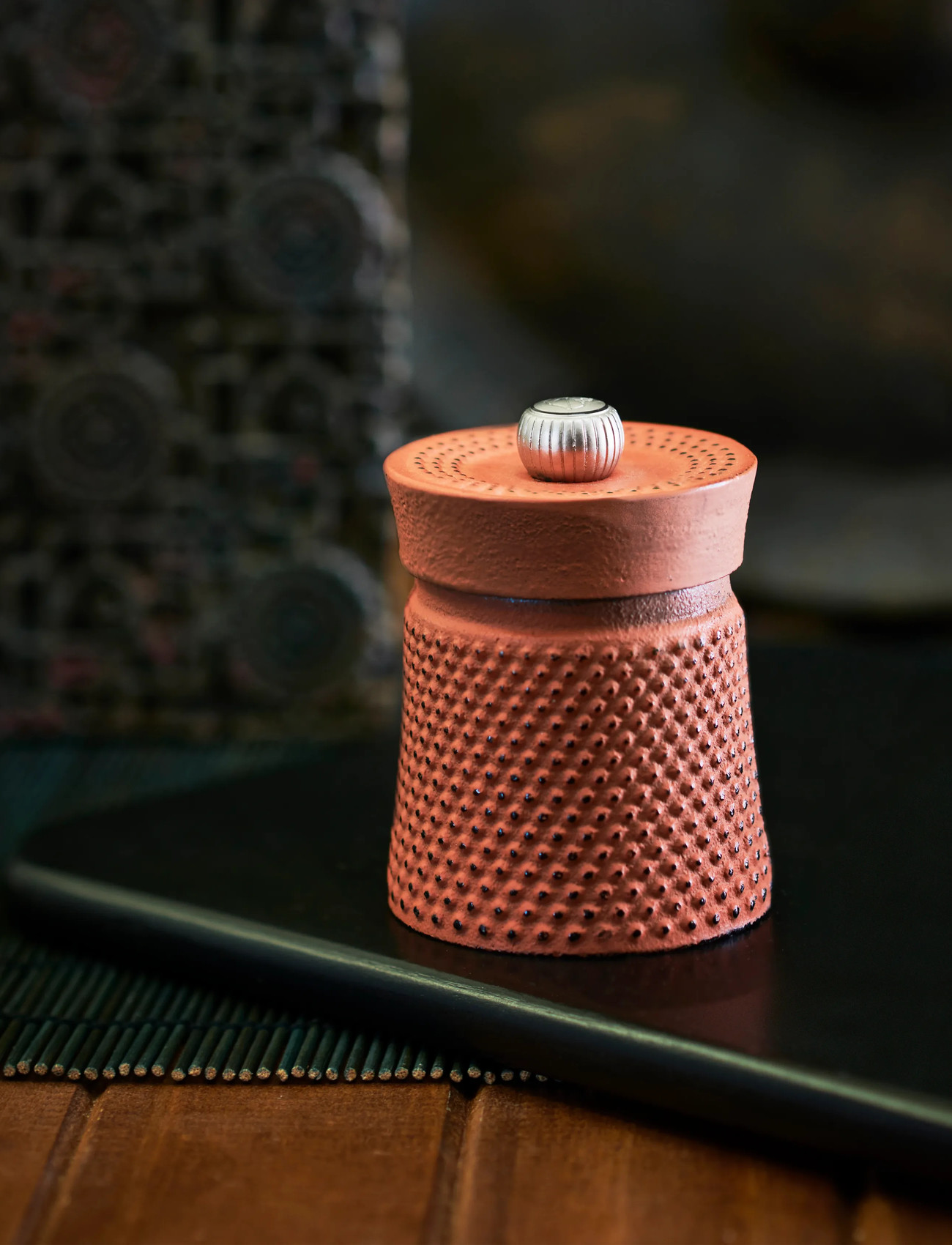 Peugeot Bali Støbejern Orange Peberkværn, 8 cm, Orange, Kværne > Krydderikværne, Unisex