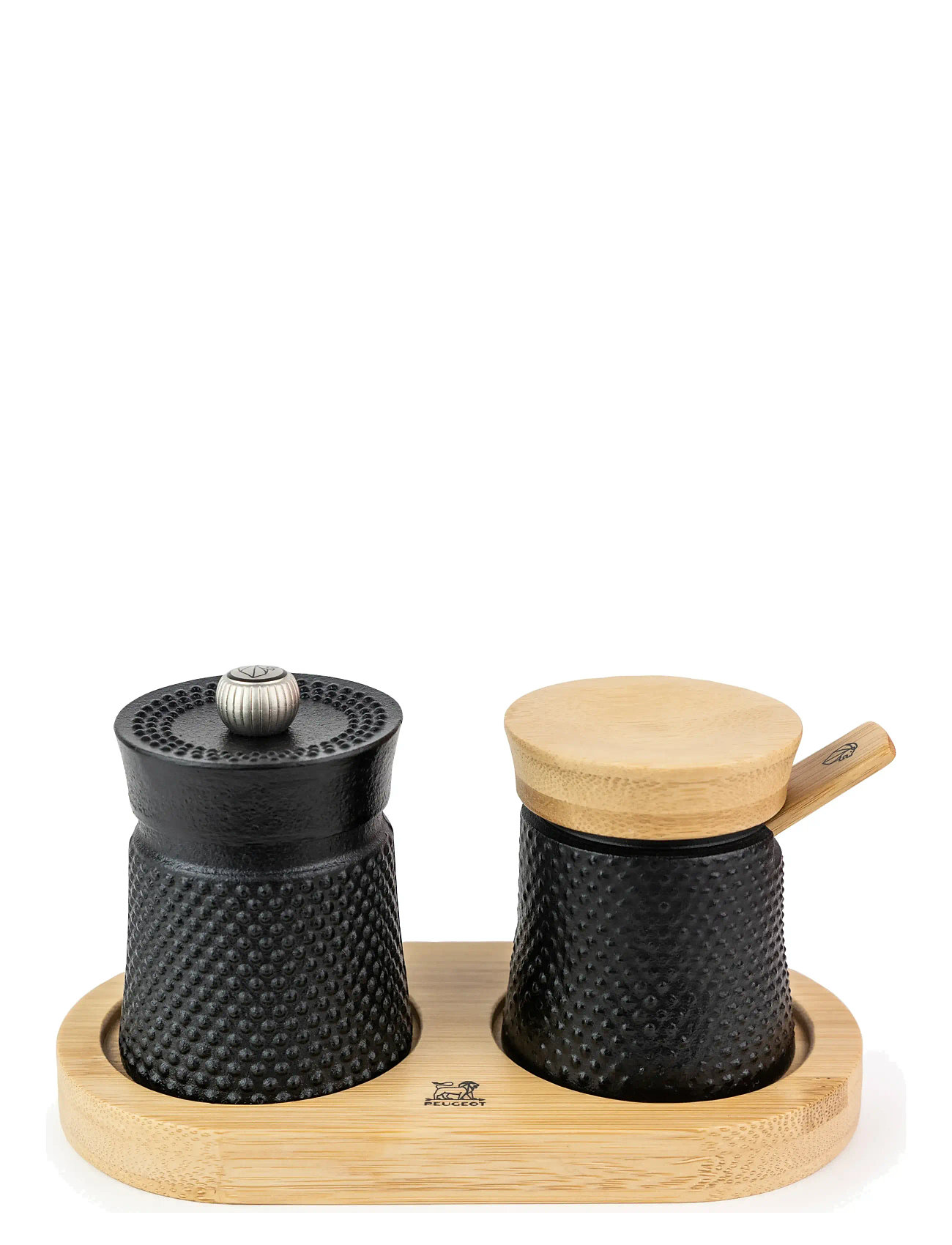 Peugeot Bali Støbejern Peberkværn Og Salt Dispenser Sæt, 8 cm, Black, Kværne > Krydderikværne, Unisex