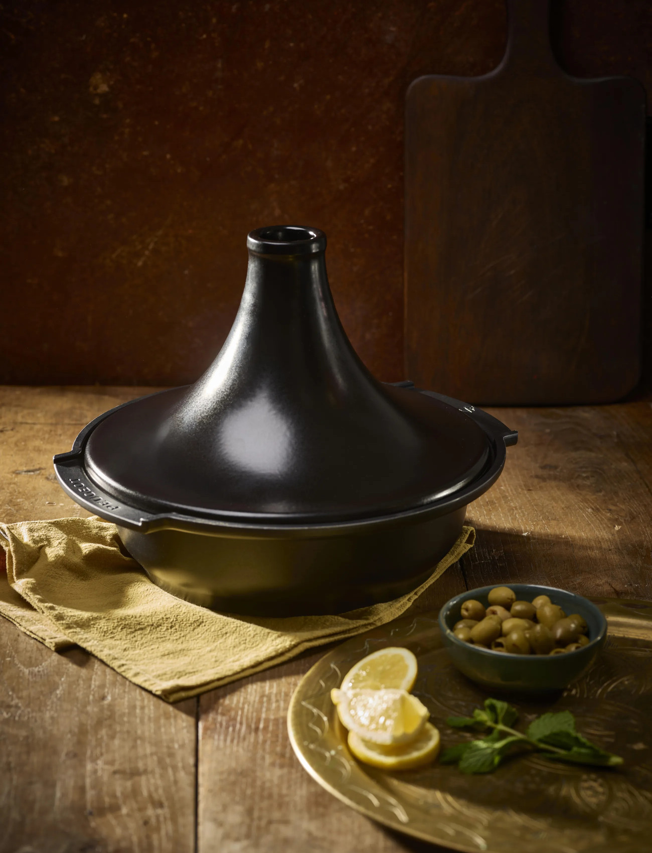 Peugeot Tajine Sort 30 cm., Ø 30 cm, Black, Gryder & Pander > Bradepander, Unisex