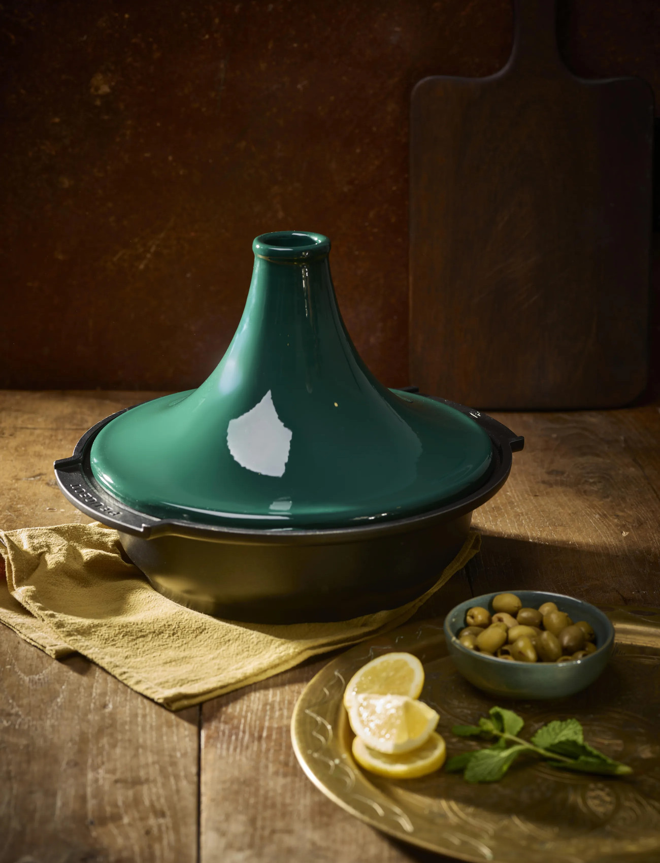 Peugeot Tajine Grøn 30 cm., Ø 30 cm, Green, Gryder & Pander > Bradepander, Unisex