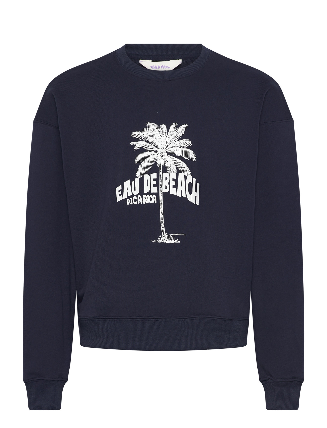 Pica Pica Eau De Beach, XL, Navy, Sweatshirts & Hættetrøjer > Sweatshirts, Herre