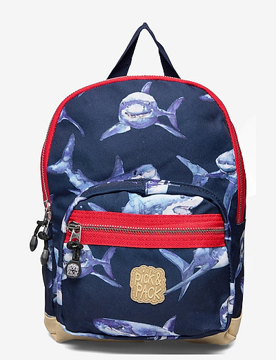 Shark navy backpack - mugursomas - blue