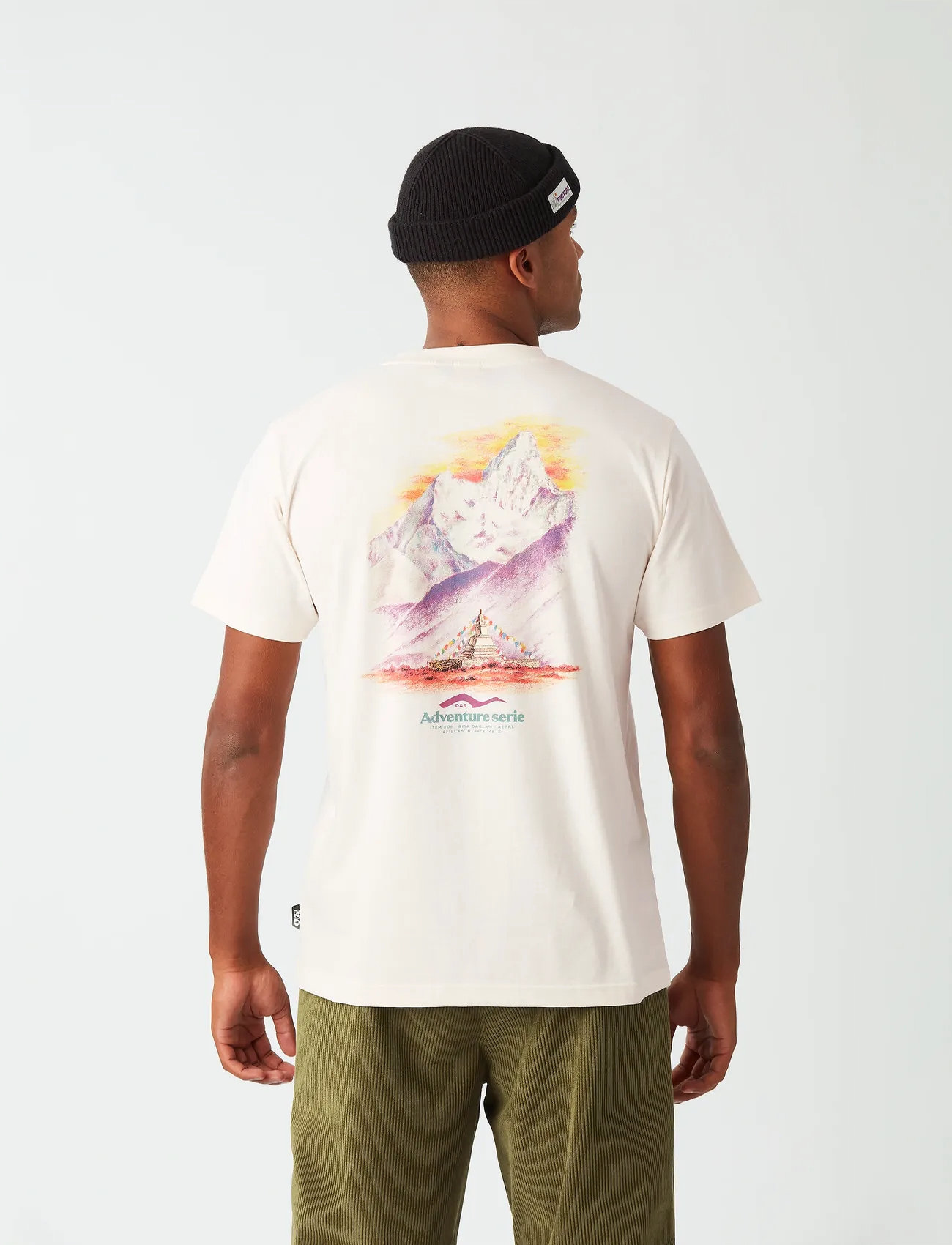 PICTURE ORGANIC CLOTHING D&S Nepal Tee, S, Cream, Sport Overdele > Sport T-shirts, Herre