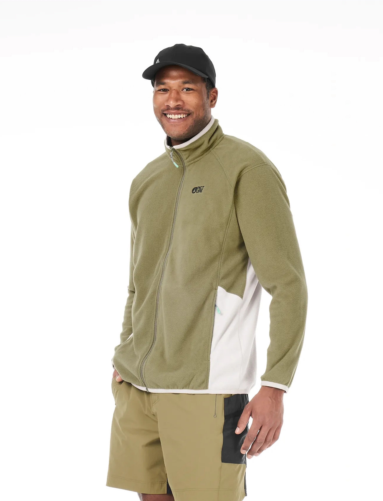 PICTURE ORGANIC CLOTHING Inaria M Fz Fleece, XL, White, Sport Fleeces & Midlayers > Sport Fleeces, Herre