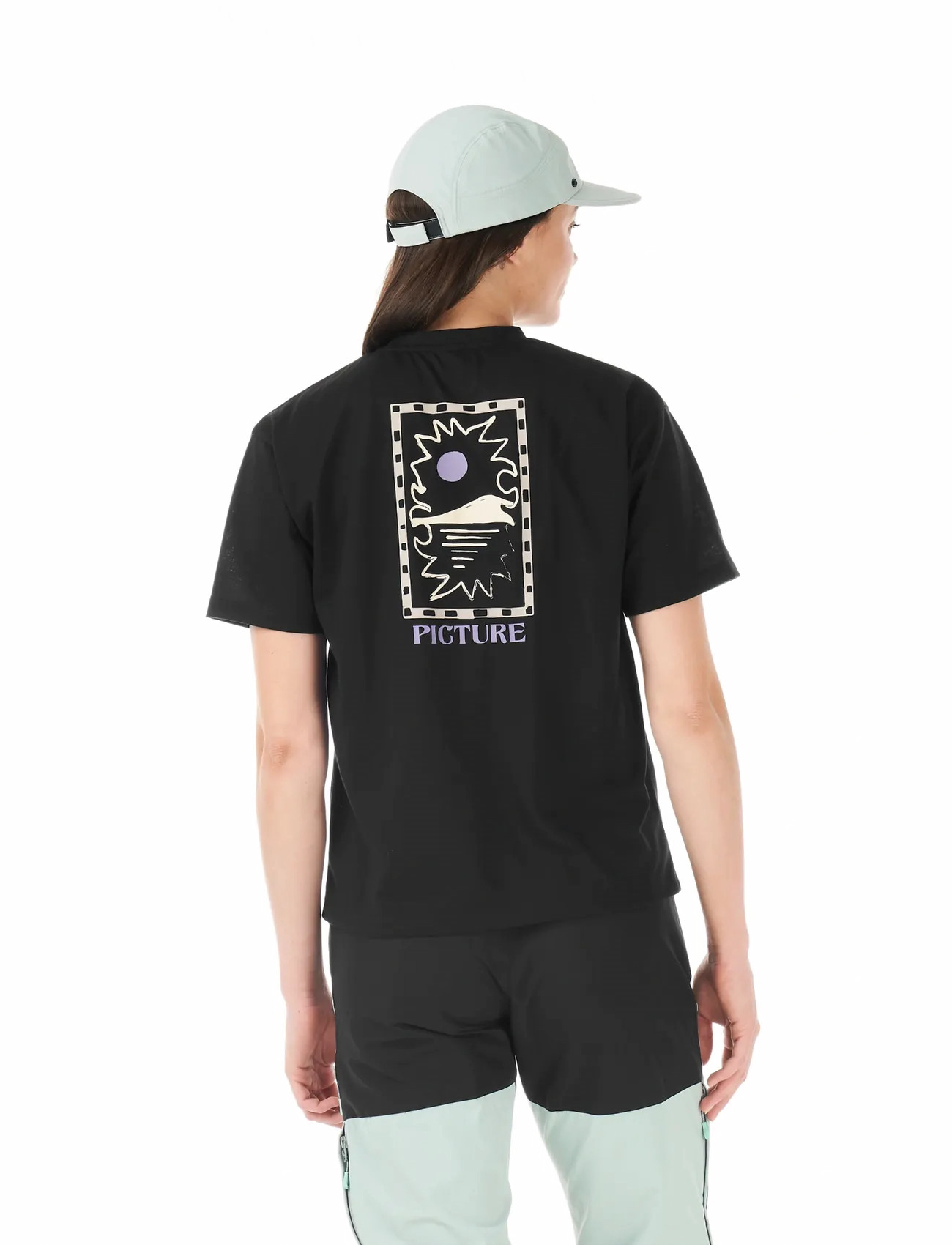 PICTURE ORGANIC CLOTHING Timont W Tech Tee, S, Black, Sports Overdele & T-shirts > Sport T-shirts, Dame