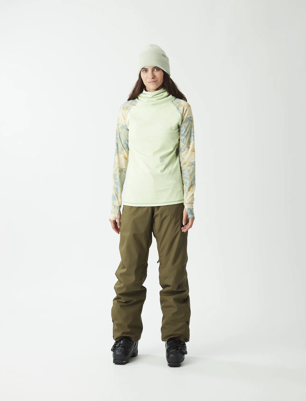 PICTURE ORGANIC CLOTHING Pagaya High Fleece, L, Green, Sport Clothing > Sport Fleeces & Midlayers, Dame