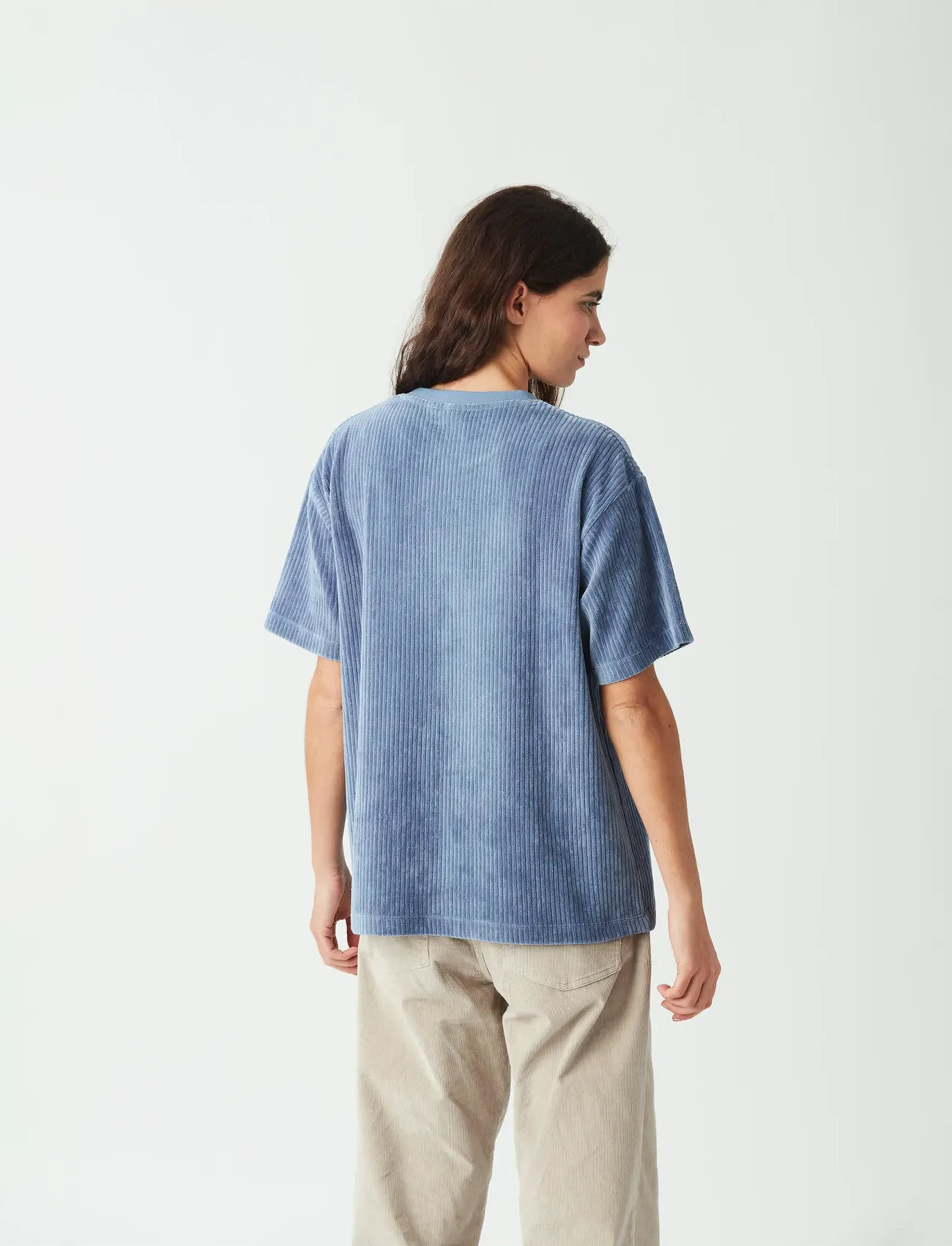 PICTURE ORGANIC CLOTHING Laikko Velours Tee, M, Blue, T-Shirts & Toppe > Kortærmede, Dame
