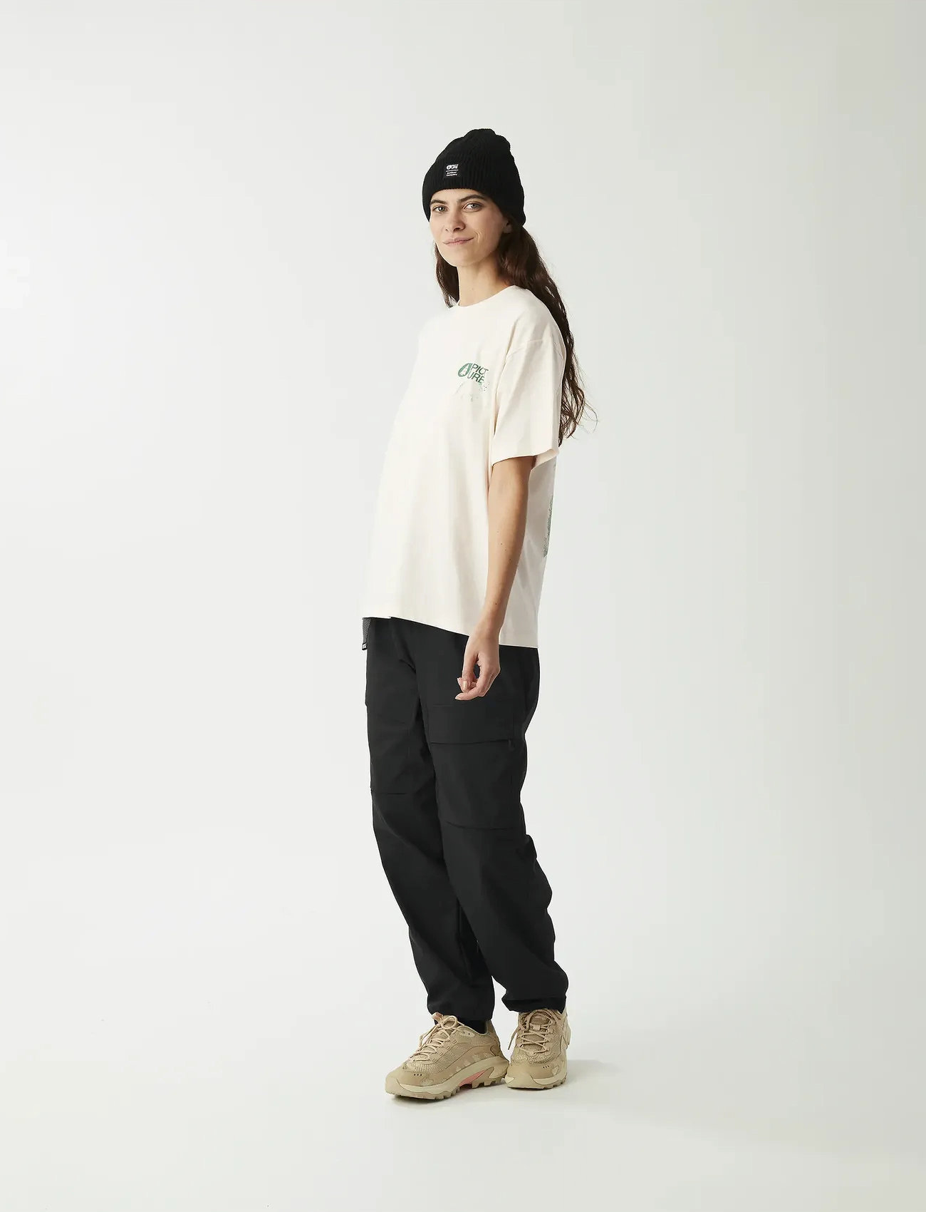 PICTURE ORGANIC CLOTHING Manon Diemer Tee, S, White, T-Shirts & Toppe > Kortærmede, Dame