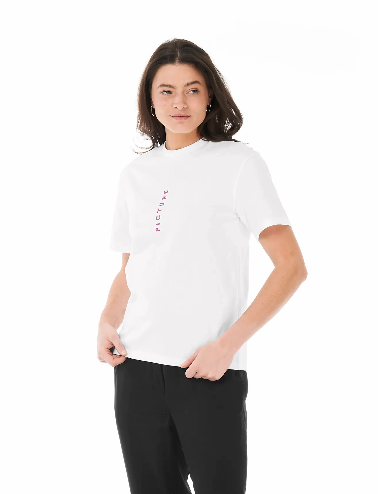 PICTURE ORGANIC CLOTHING Yovel Tee, L, White, Sports Overdele & T-shirts > Sport T-shirts, Dame