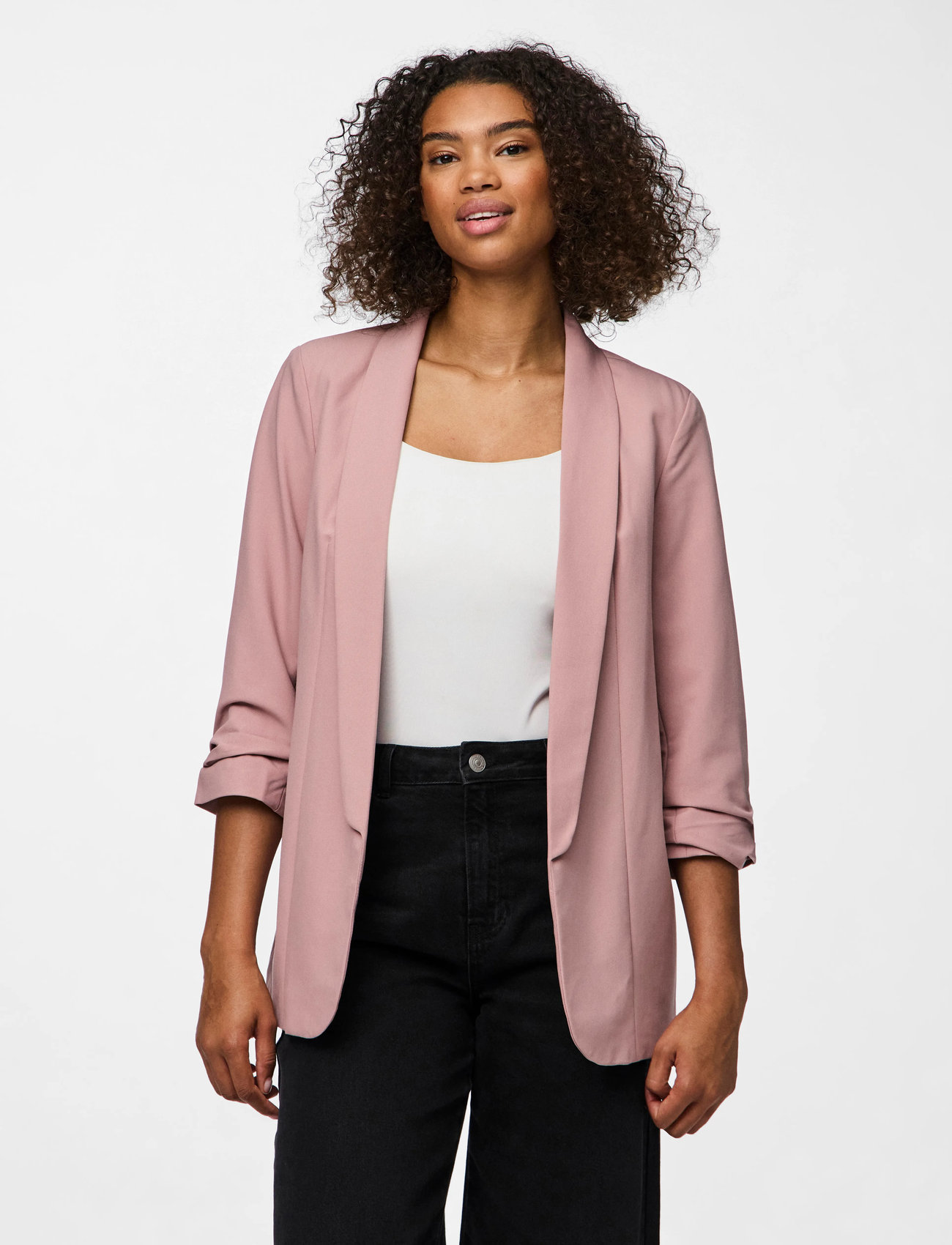 Pieces Pcbosella 3/4 Blazer Noos Bc, XS, Pink, Blazere > Enkeltradede Blazere, Dame
