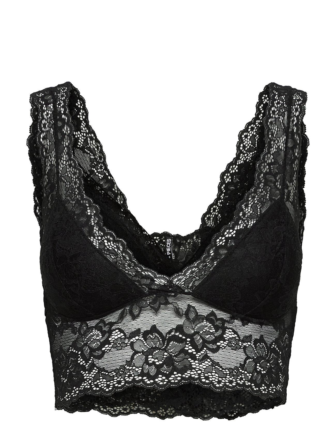 hænge Kvæle bleg Pieces Pclina Lace Bra Top (Black), 112.46 kr | Stort udvalg af designer  mærker | Booztlet.com