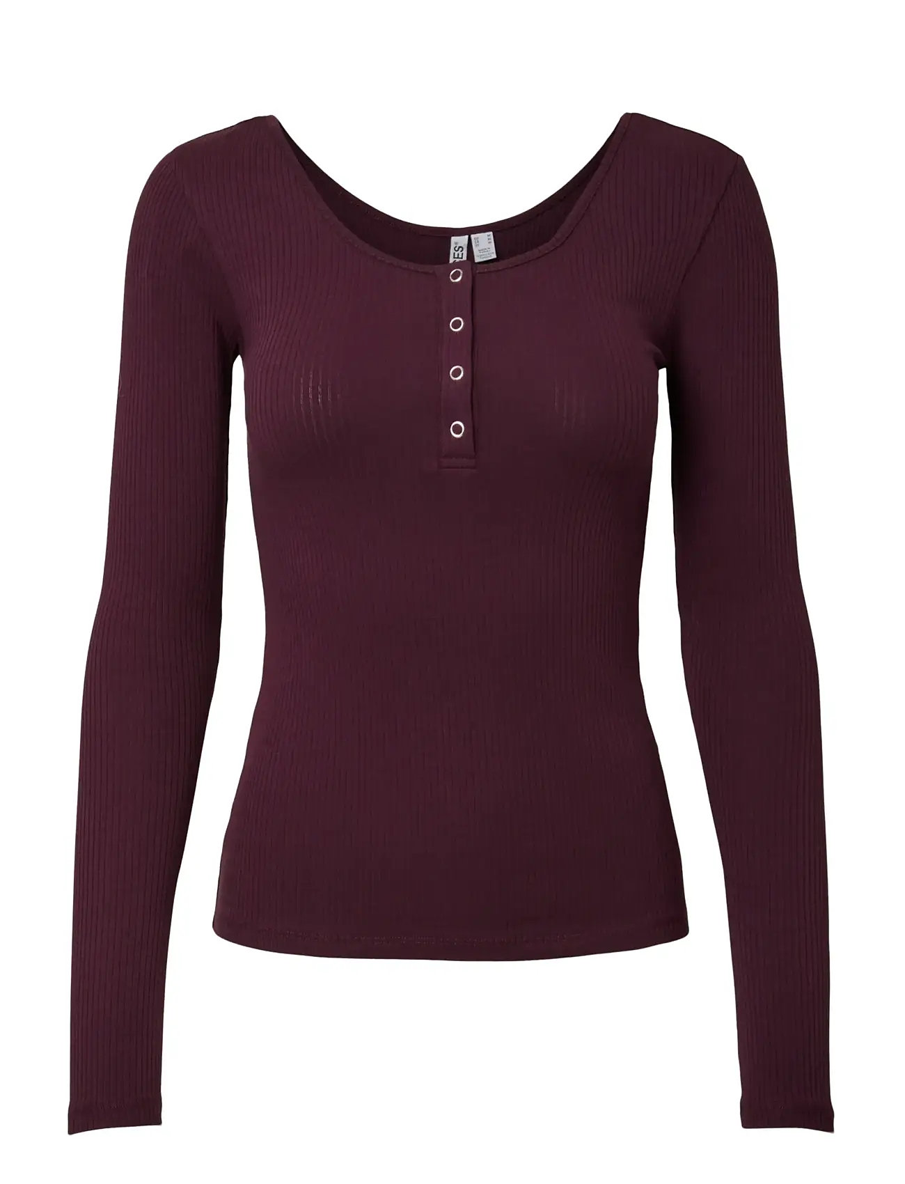 PIECES Pckitte Ls Oberteil Jrs Noos Bc Burgundy - XL - Damen