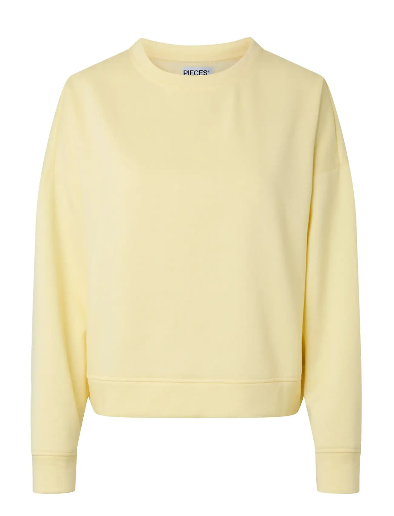 PIECES Pcchilli Ls Sweat Noos Bc Gelb - L - Damen