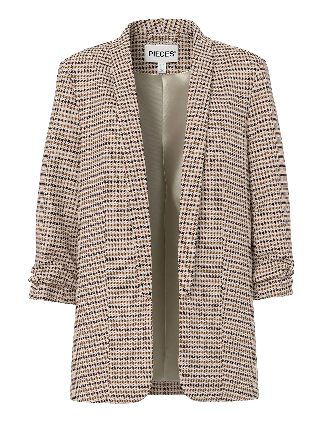 PIECES Pcbosella 3/4 Printed Blazer Noos Bc Beige - L - Damen
