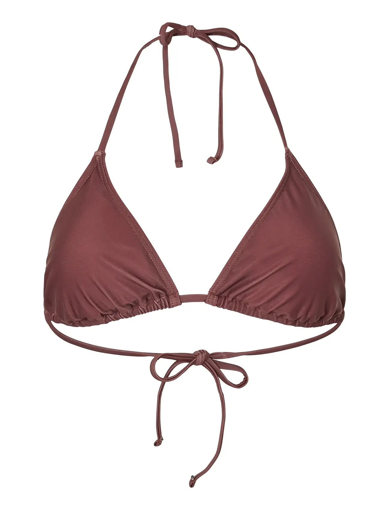 PIECES Pcbaomi Bikini Triangle Oberteil Bc Burgundy - XS - Damen