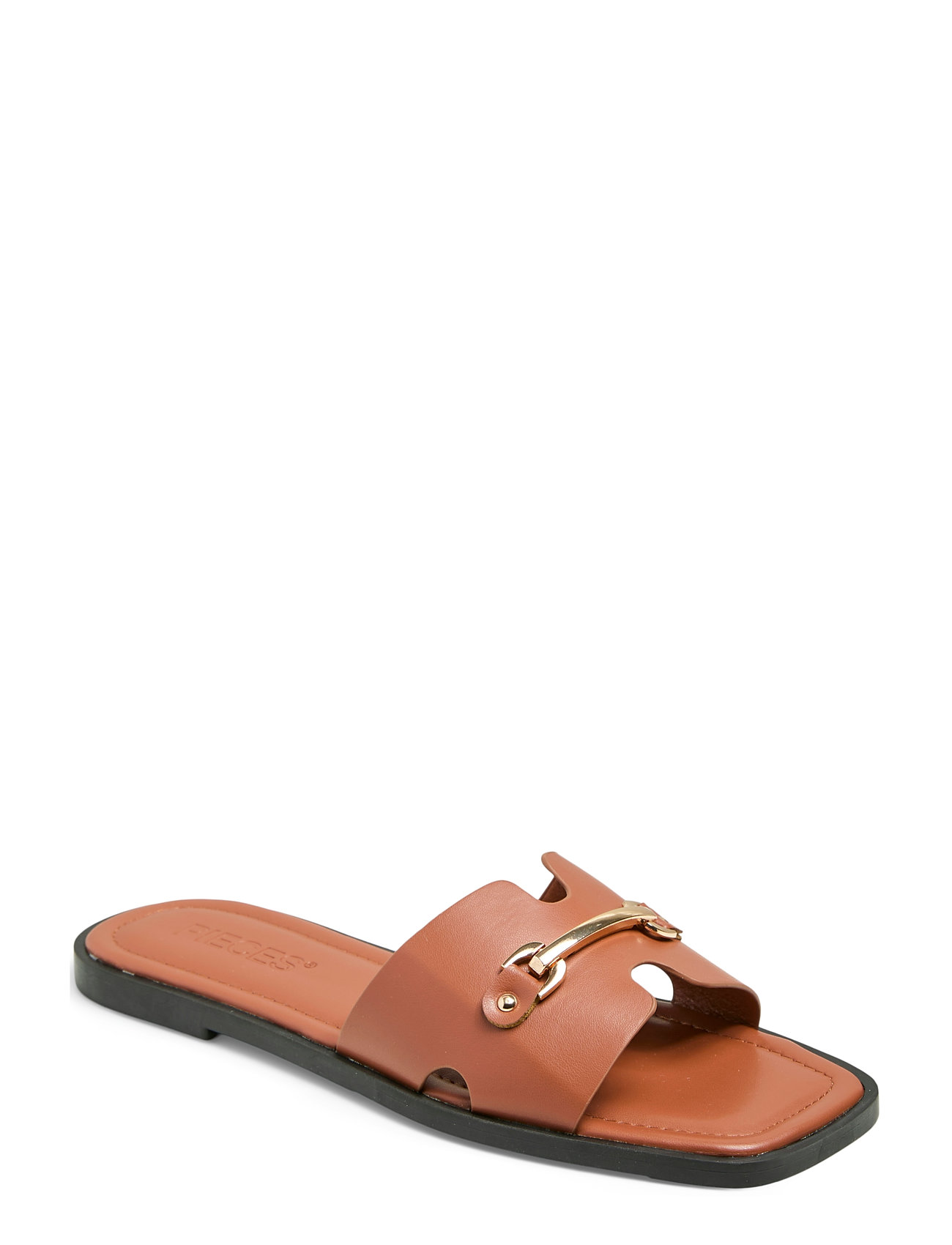Pcmarianne Sandal Flate Sandaler Beige Pieces