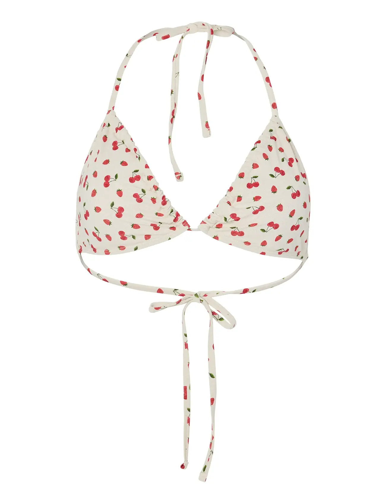 PIECES Pclaomi Lurex Bikini Triangle Oberteil Cream - M - Damen