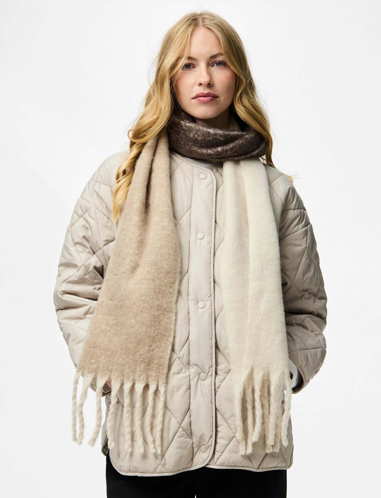 PIECES PCNOAH TWO TONED LONG SCARF NOOS BC PI