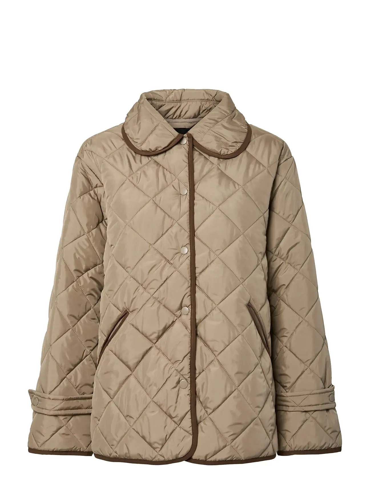 PIECES Pcemily Kurz Quilted Jacke Noos Bc Beige - S - Damen
