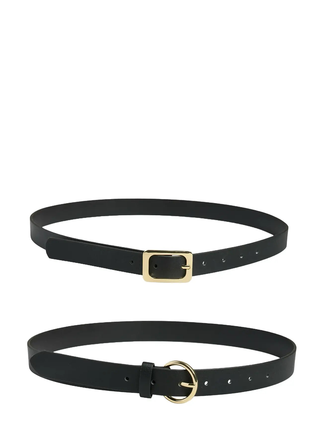 Pieces Pcjilane 2-Pack Jeans Belt, 90, Black, Belts > Waist Belt, Dame