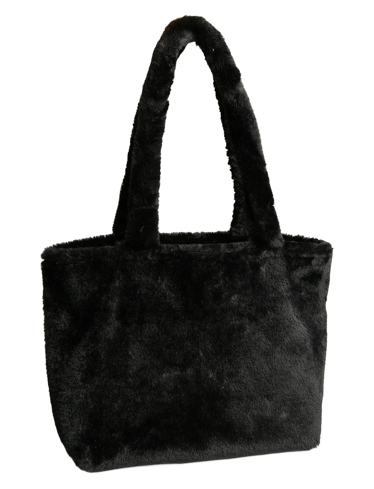 Pieces Pcjanice Fur Shopper, One Size, Black, Tasker > Shoppere, Dame
