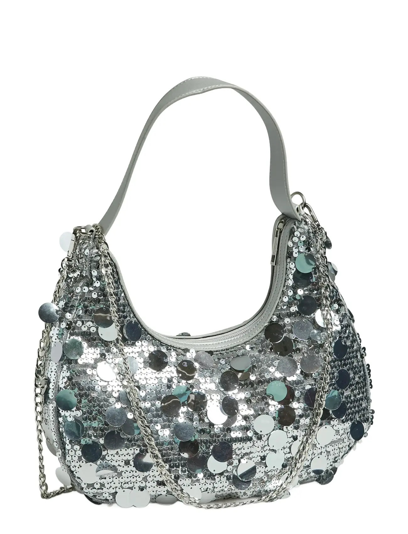 PIECES Pcmaddie Sequins Schulter Tasche Silber - One Size - Damen
