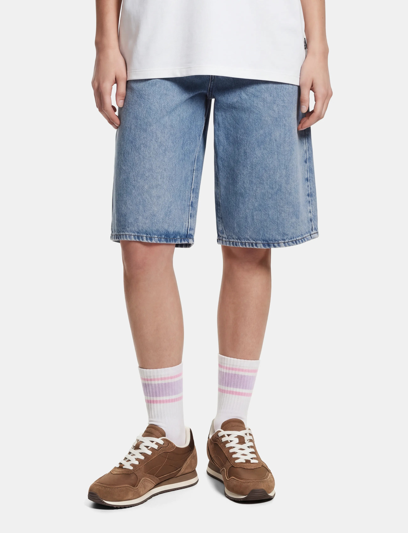 Pieces Pcsky Mw Denim Jorts Noos Bc, XS, Blue, Shorts > Denim Shorts, Dame