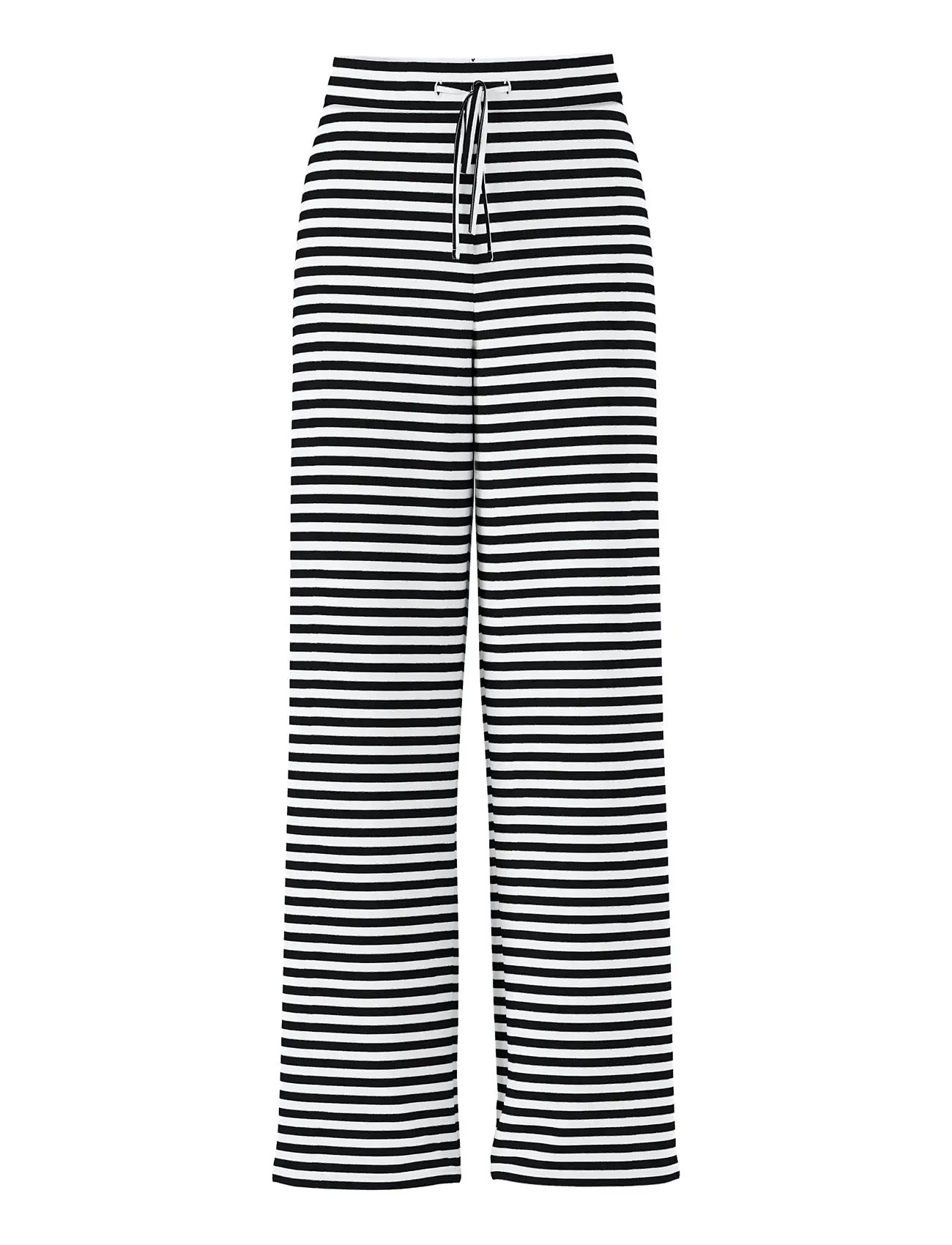 PIECES Pclaya Mw Wide Hosen Jrs Noos Schwarz - XL - Damen