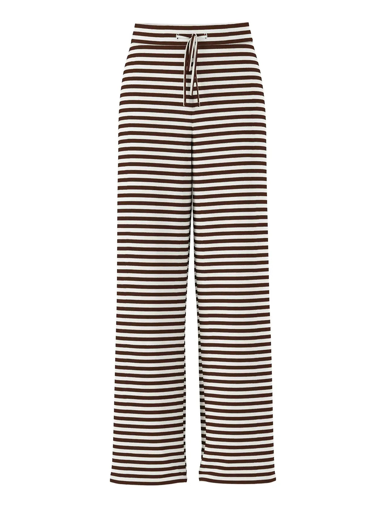 PIECES Pclaya Mw Wide Hosen Jrs Noos Braun - L - Damen