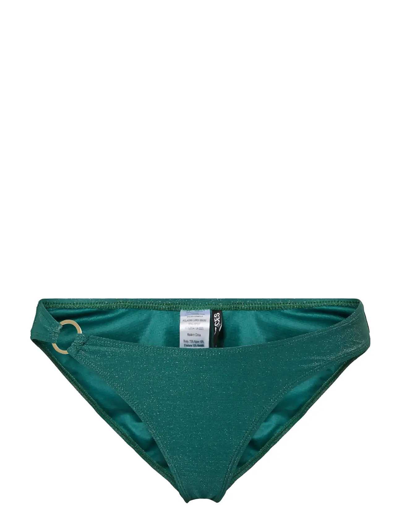PIECES Pclaomi Lurex Bikini Ring Brief Grün - M - Damen