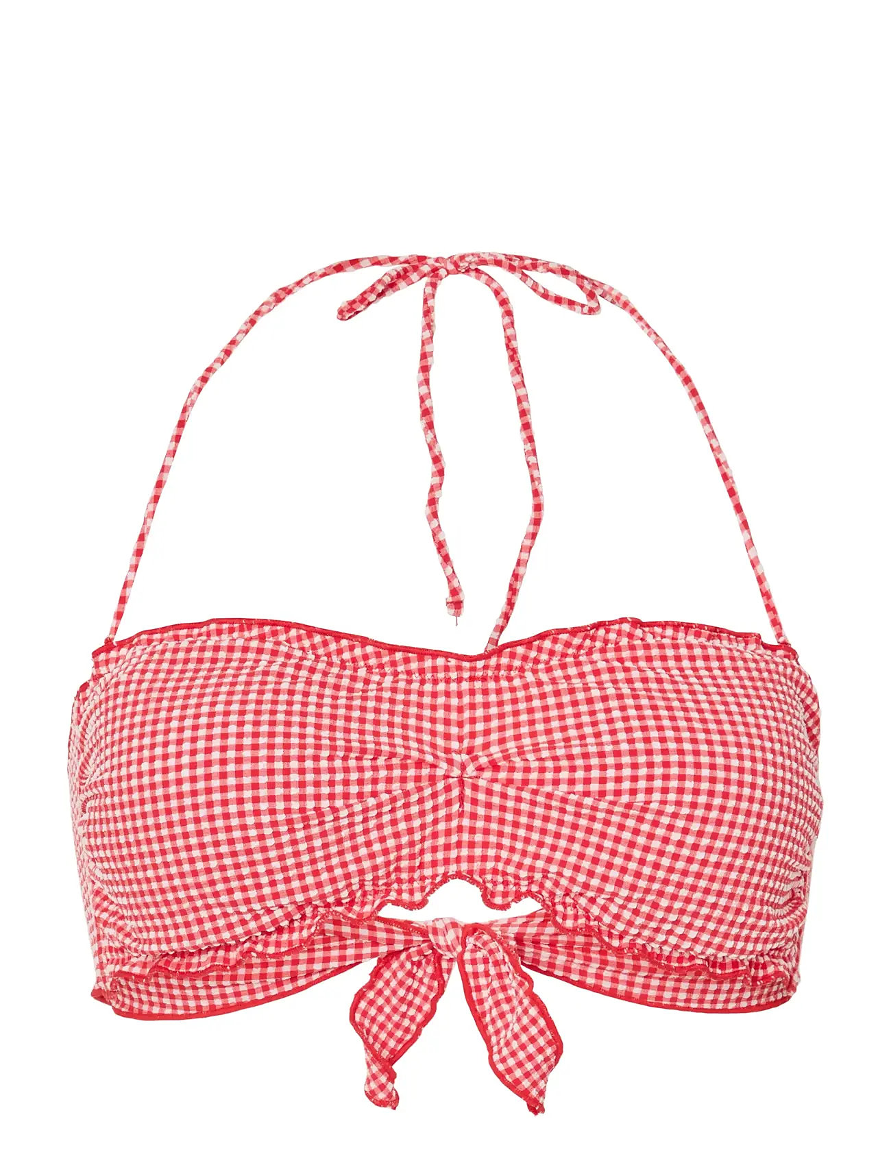 PIECES Pckia Frill Edge Bikini Oberteil Bc Rot - S - Damen