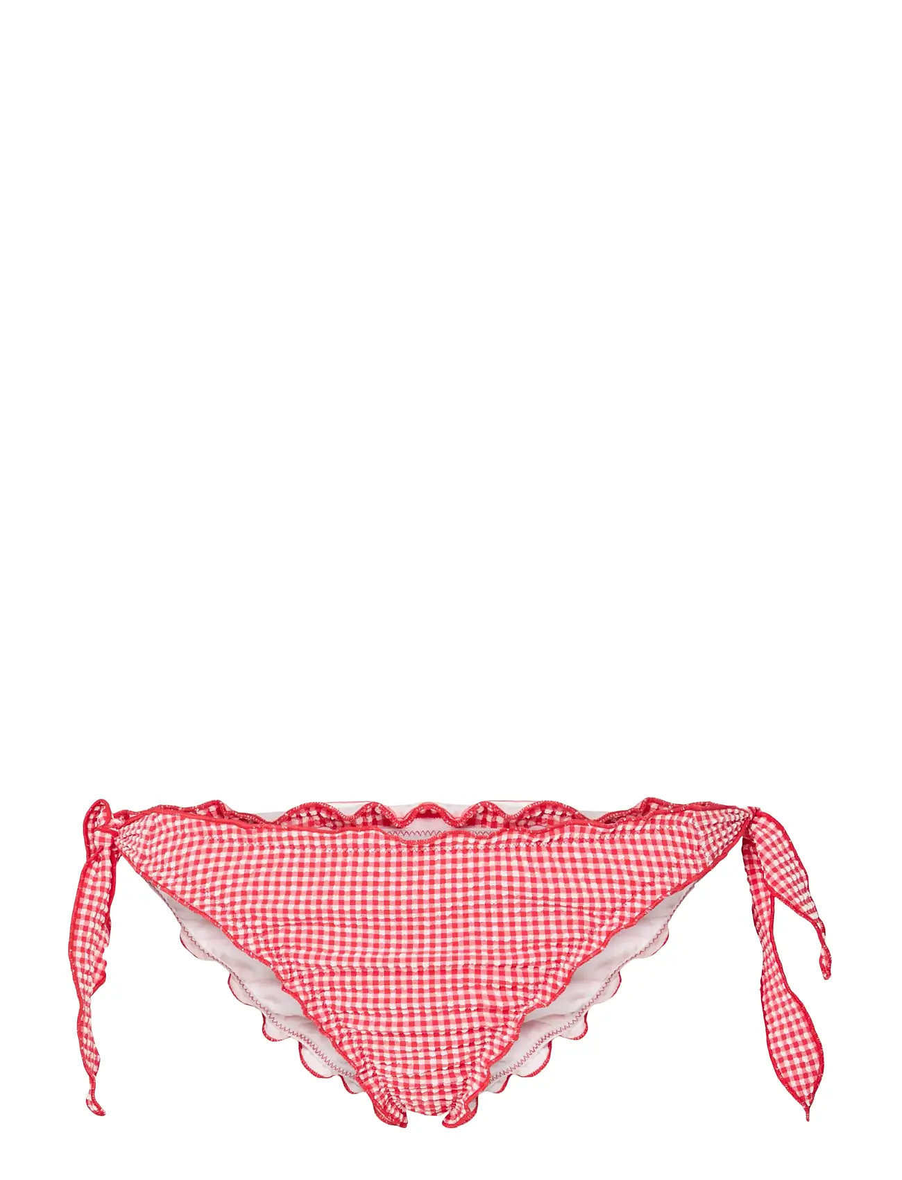 PIECES Pckia Frill Tie Edge Bikini Brief Bc Rot - XS - Damen