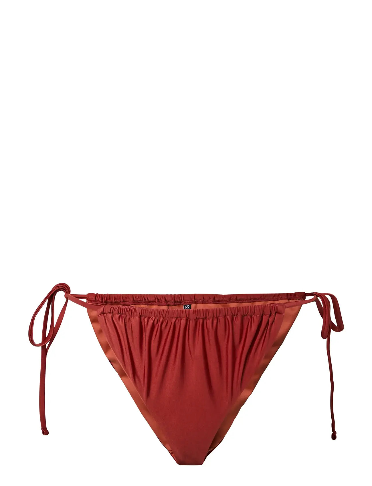 PIECES Pckin Bikini Shiny Tanga Rot - XL - Damen
