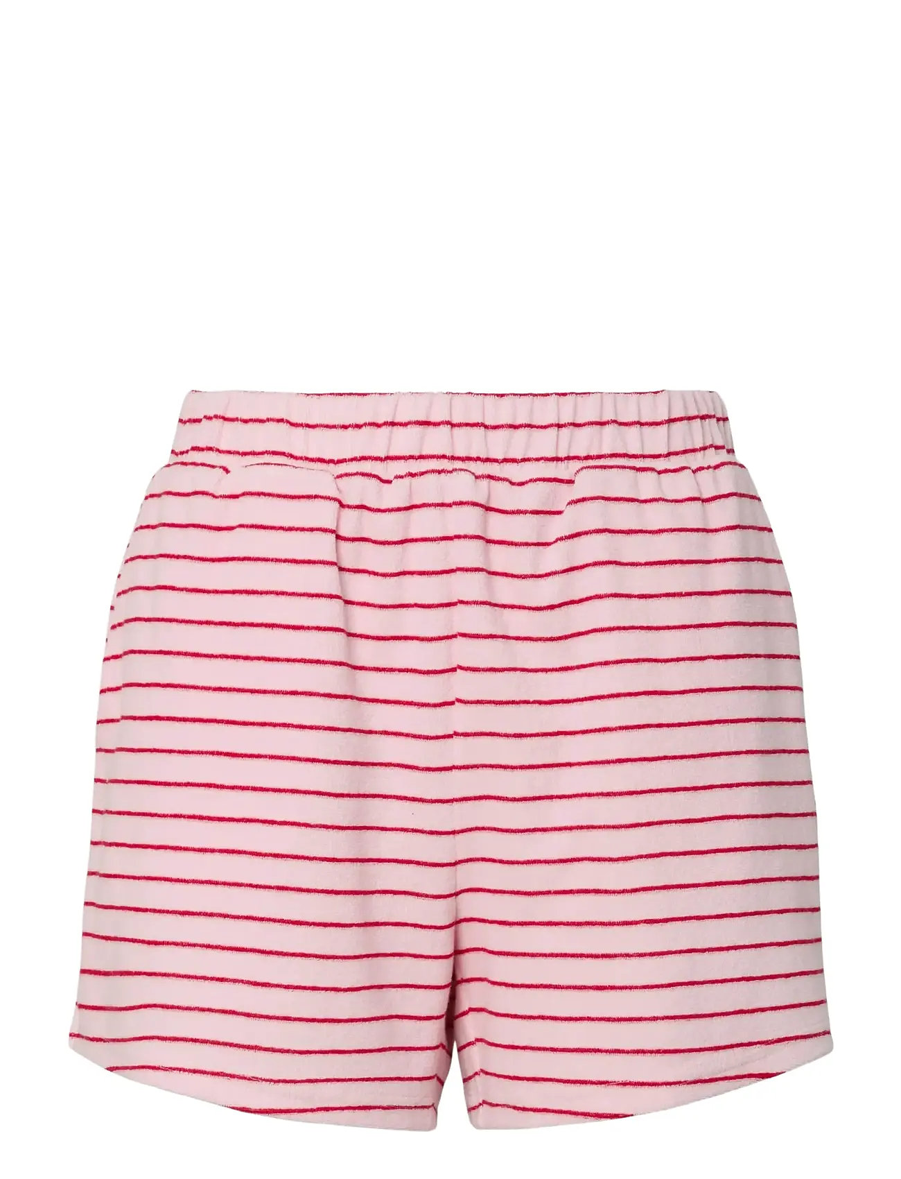 PIECES Pckay Mw Frotte Shorts Rot - S - Damen