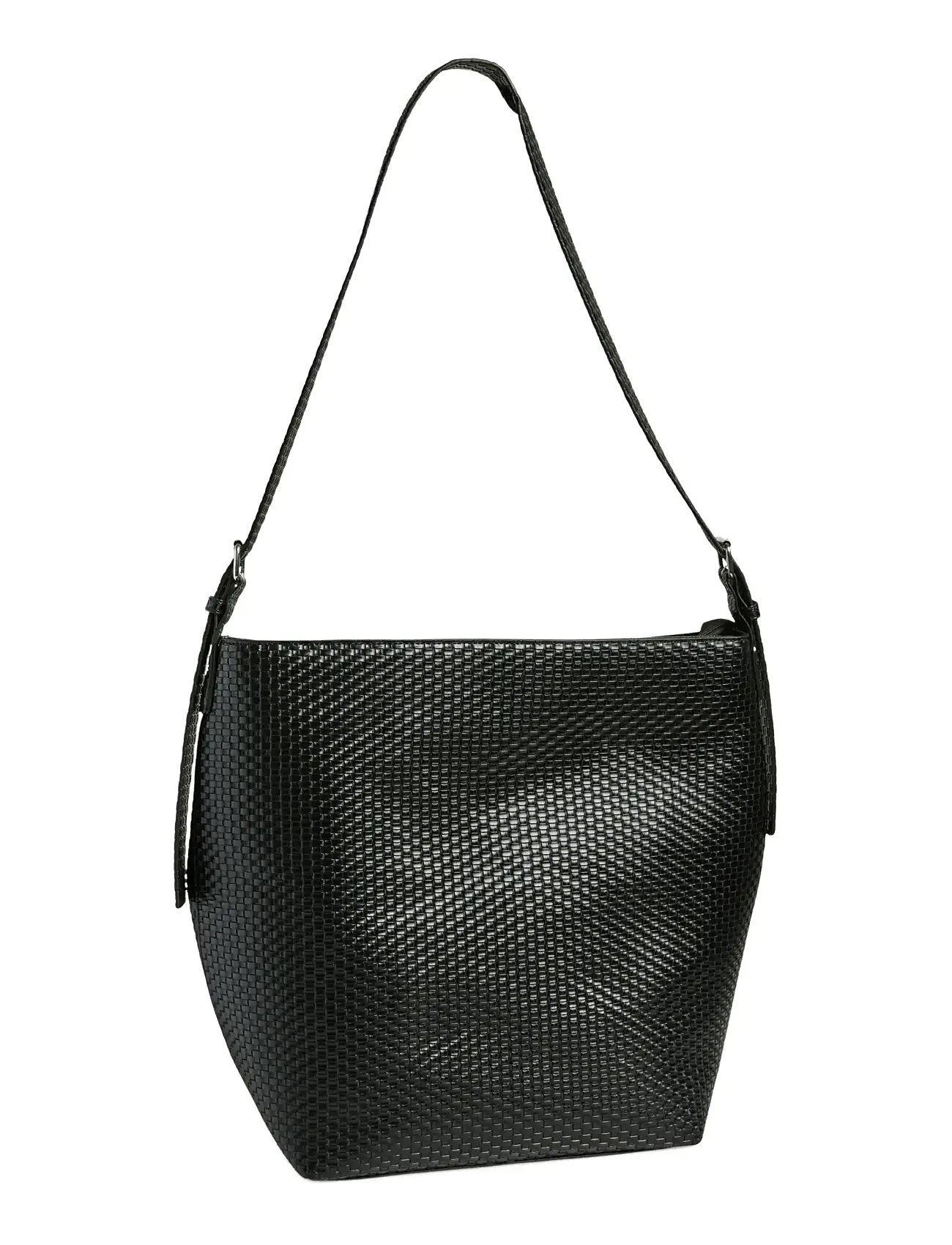 PIECES Pcmillane Braided Shopper Pp Schwarz - One Size - Damen