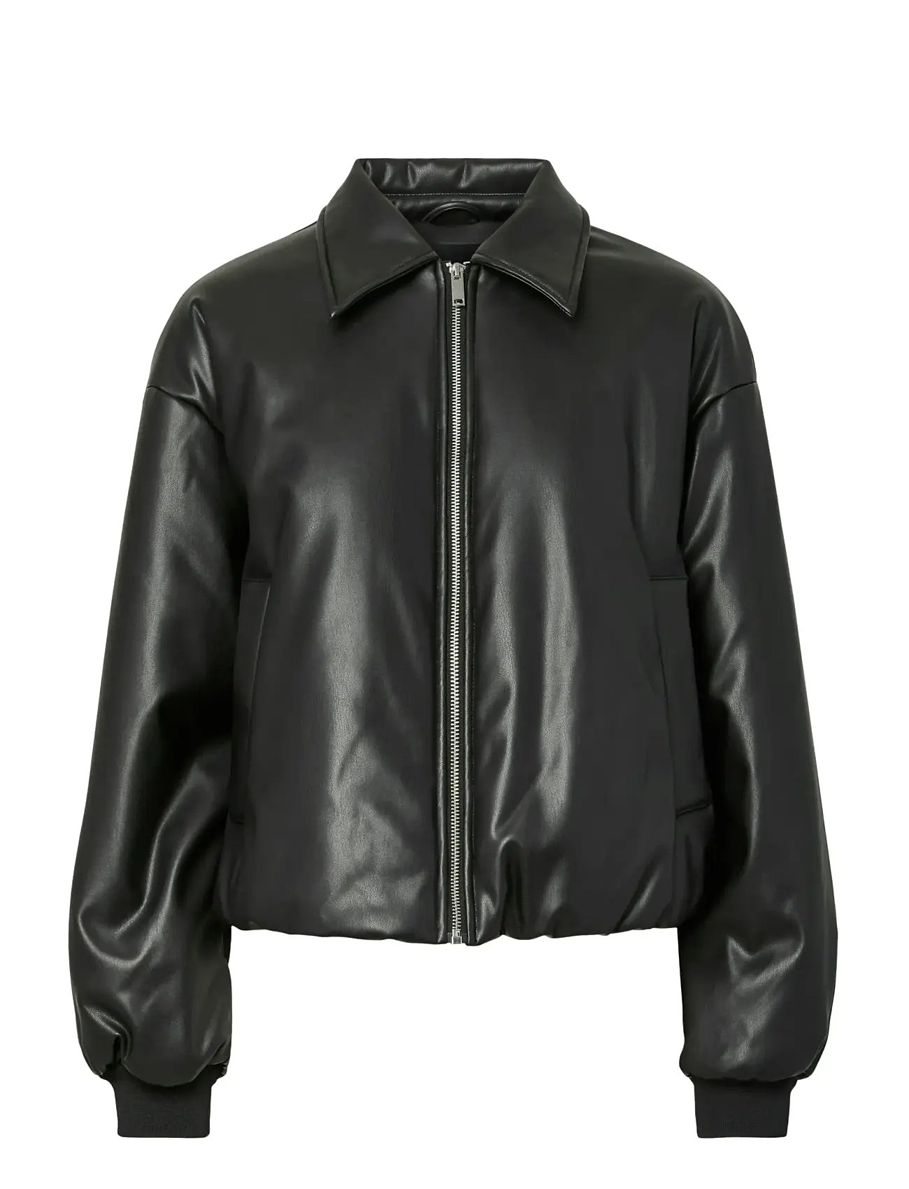 PIECES Pclara Gefüttert Coated Bomber Jacke Schwarz - XS - Damen