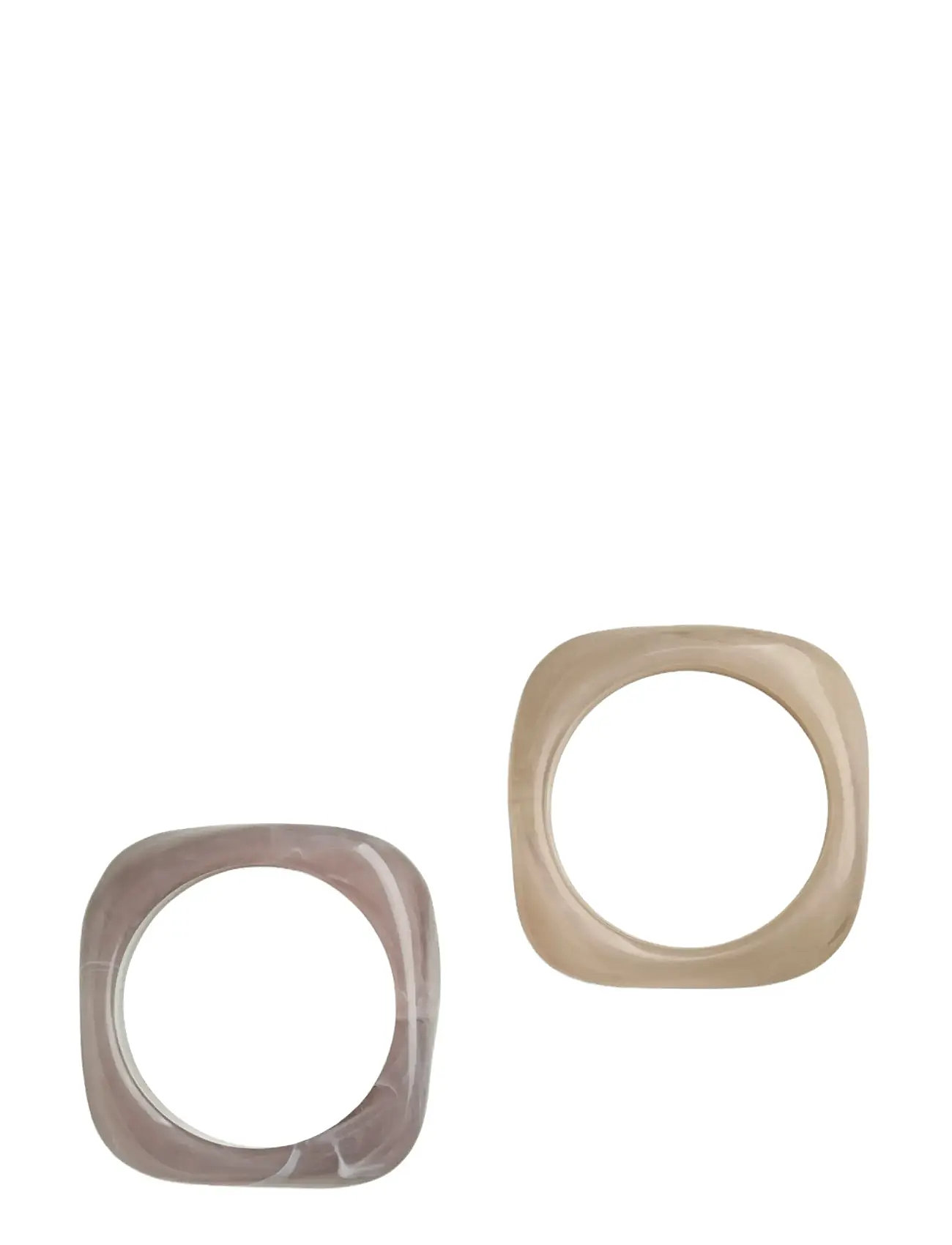 Pieces Pcmille Bracelet 2-Pack Pp, One Size, Beige, Armbånd > Armringe, Dame
